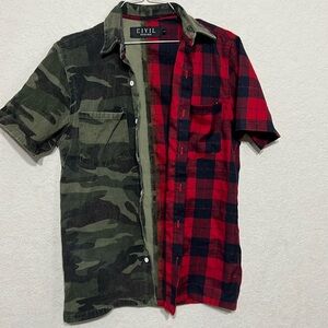 Eivil Regime button up men’s shirt size Sm